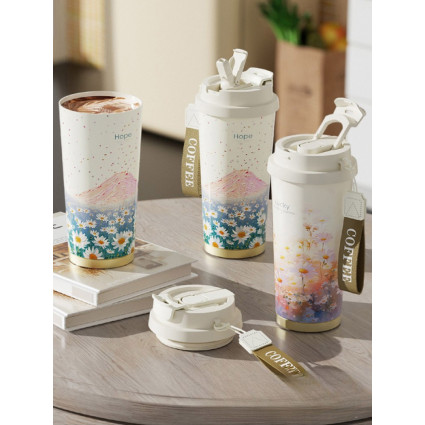 580ml陶瓷內膽保溫杯