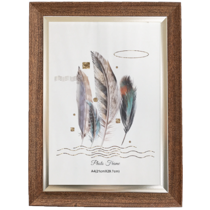 咖啡木紋大金條獎狀框